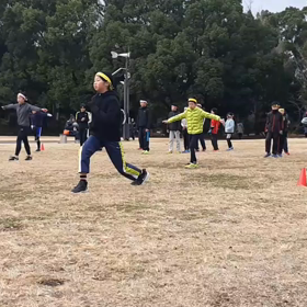 航空公園練習 大股歩行③の画像