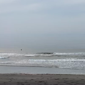 9月13日千葉北、東浪見の朝の波の画像