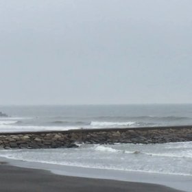9月5日千葉北、東浪見の朝の波の画像