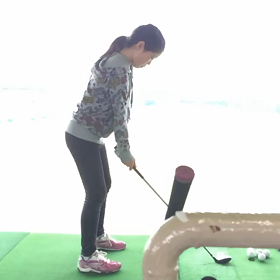 スイング軌道修正の画像