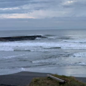 11月23日千葉北、東浪見の朝の波の画像