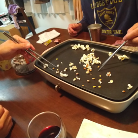 親子対決の画像