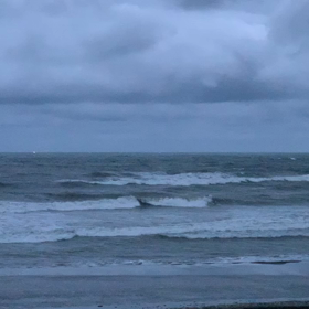 2月26日千葉北、東浪見の朝の波の画像