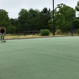 通勤途中のオーリー練習の画像