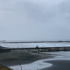 11月11日千葉北、東浪見の朝の波の画像