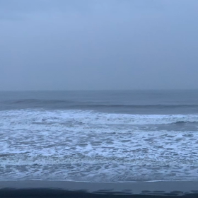 3月5日千葉北、東浪見の朝の波の画像