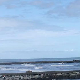 千葉北、東浪見夕方の波の画像