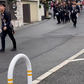 だんじり　試験曳きの画像