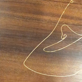 【Ayatori-catcradle】 ロングチェーンネックレスの画像