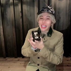 1日で10万回以上‼️✨再生された、『咳と痰が止まらず動画撮影を中断』（笑）の画像