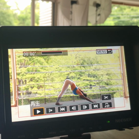 yoga&fitness撮影の画像