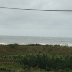 9月27日千葉北、東浪見の朝の波の画像