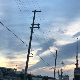 のびる雲の画像