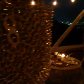 山小屋風のピザ屋の画像