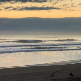 12月29日千葉北、東浪見の朝の波の画像