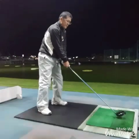 寒いけどドライバー練習！の画像