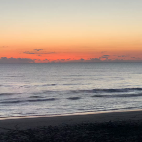 1月2日千葉北、東浪見の朝の波の画像