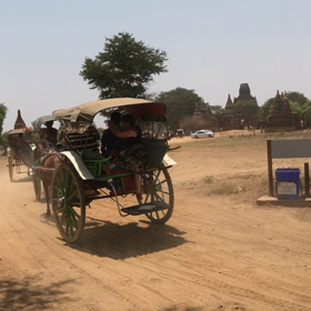 オールドバガンは馬車で回るのも良いらしいよ（動画）の画像