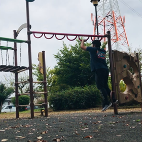 公園での運動の画像