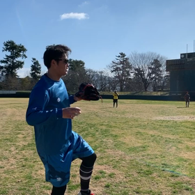楽天イーグルス森原選手 キャッチボールの画像