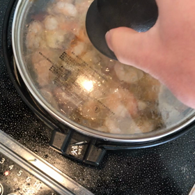 アヒージョ作ってみました。の画像