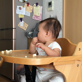 ハイチェアーデビューの画像