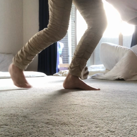 ジム再開！久しぶりに体動かせる。デール見てて！の画像