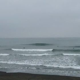 1月8日千葉北、東浪見の朝の波の画像