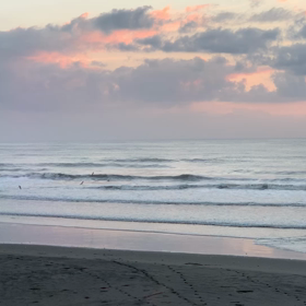 10月４日千葉北、東浪見の朝の波の画像