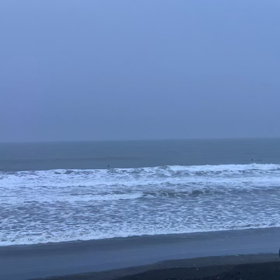 4月5日千葉北、東浪見の朝の波の画像