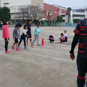 女子リレー①の画像