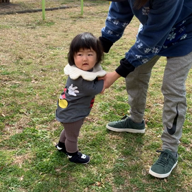 歩く練習をしているよ！　　ひよこ組の画像