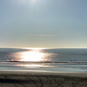 7月30日千葉北、東浪見の朝の波の画像