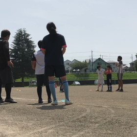 2020.8.9 @真岡西小学校グラウンド　オフザボール、サポート、1vs1でゴールを目指すの画像