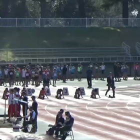 チャレンジカップ ６年男子100mゴール付近②の画像