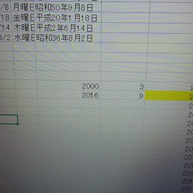 VBAで現在の年齢を計算するの画像