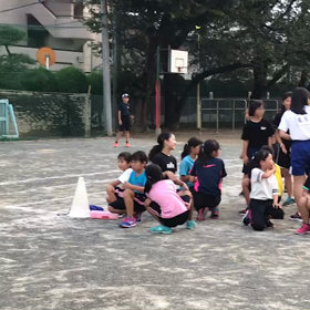 川越小練習 女子リレー③の画像