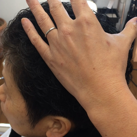 パーマ直後の画像