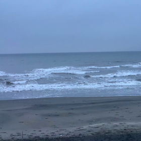7月7日千葉北、東浪見の朝の波の画像