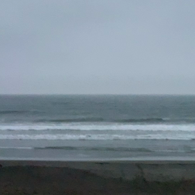 9月3日千葉北、東浪見の朝の波の画像