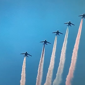 東京郊外でもブルー飛行！の画像