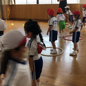 障害物競走の画像