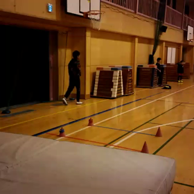 川越小 男子走り幅跳び練習①の画像