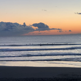 11月13日千葉北、東浪見の朝の波の画像