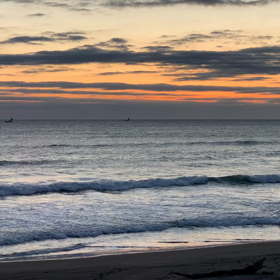 1月21日千葉北、東浪見の朝の波の画像