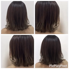 きりっぱなしボブ&グラデーションの画像