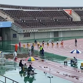 男子６年100m予選③の画像