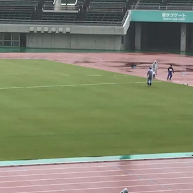 男子ジャベリックボール投げ①の画像