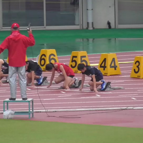 ５年女子100m予選(藤森さん)の画像
