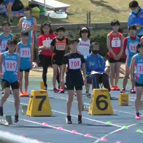 女子100m①の画像